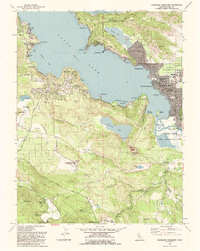 1993 Map of Clearlake Highlands, Lake County, CA — High-Res | Pastmaps